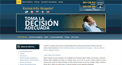 Desktop Screenshot of castrejeabogados.com