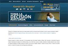 Tablet Screenshot of castrejeabogados.com
